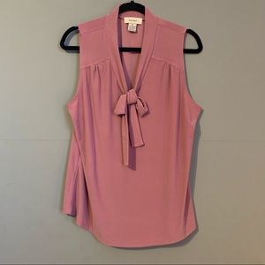 Diana Belle Blush Pink Tank with Bow Detail - Size XL